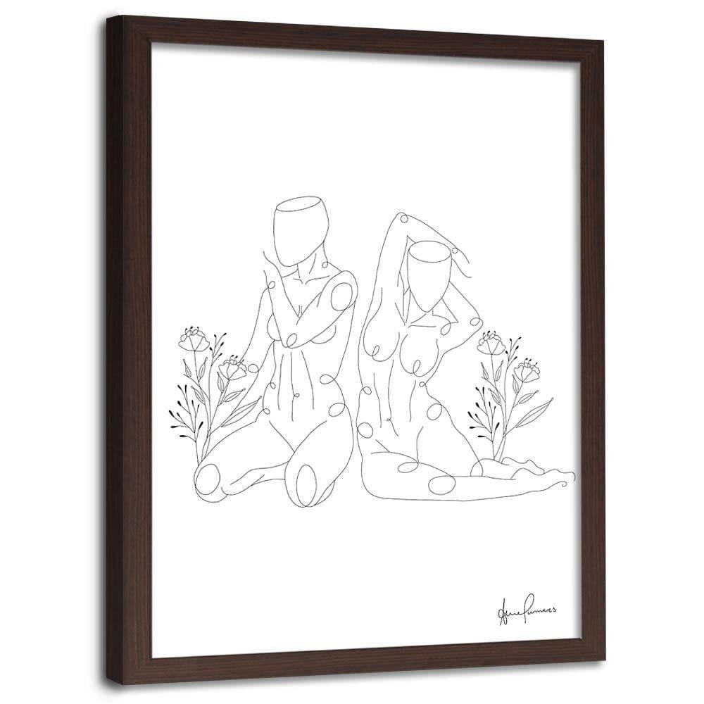 Glezna brūnā rāmī - Womans Home Trends DECO