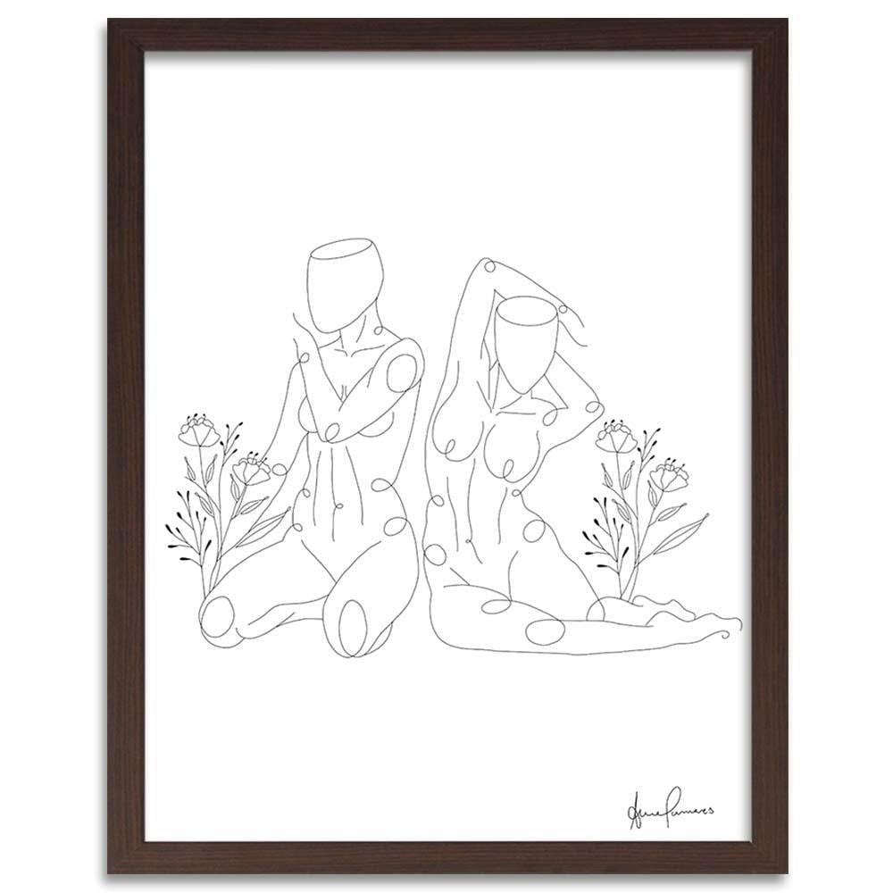 Glezna brūnā rāmī - Womans Home Trends DECO