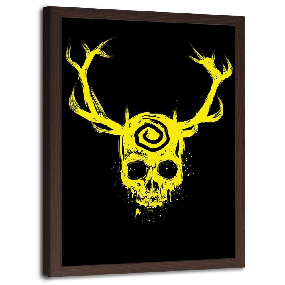 Glezna brūnā rāmī - Yellow King Yellow Home Trends DECO