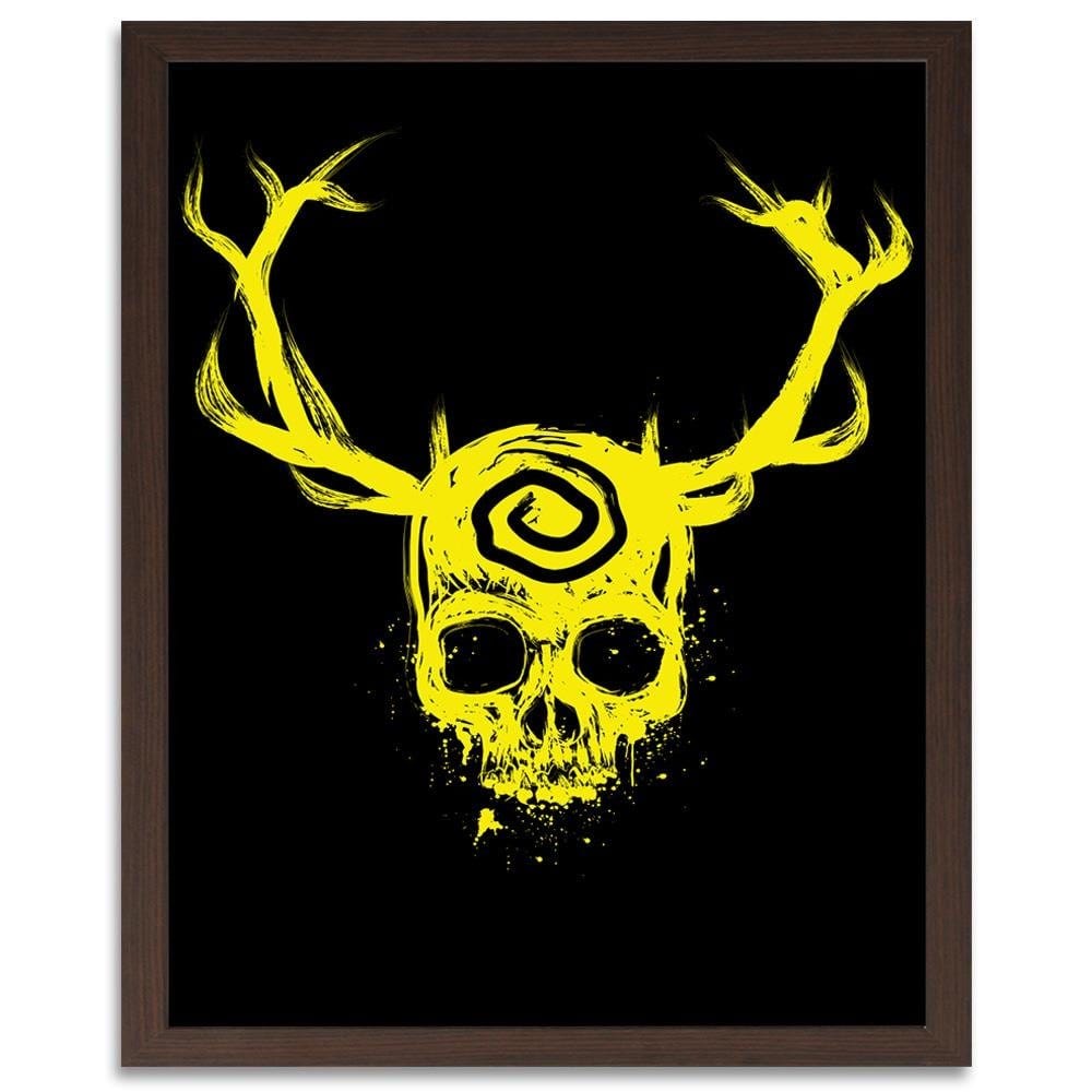 Glezna brūnā rāmī - Yellow King Yellow Home Trends DECO
