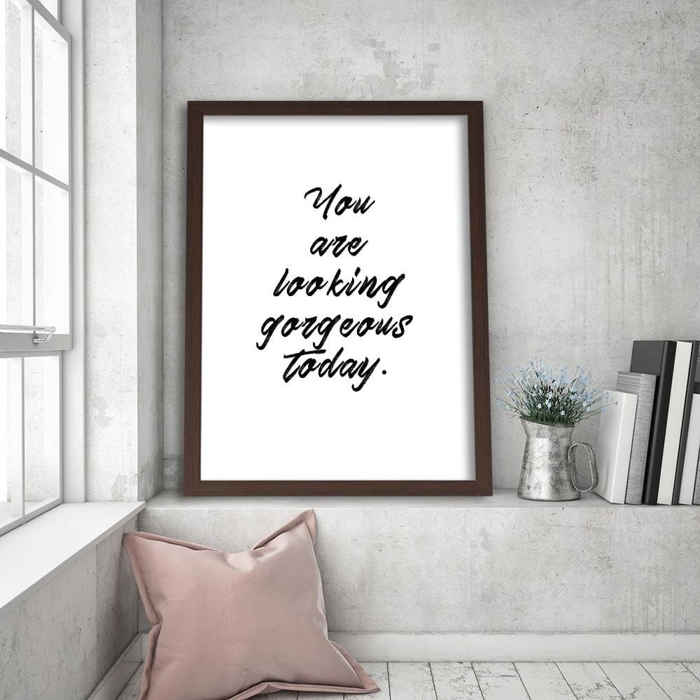 Glezna brūnā rāmī - You Look Beautiful Home Trends DECO