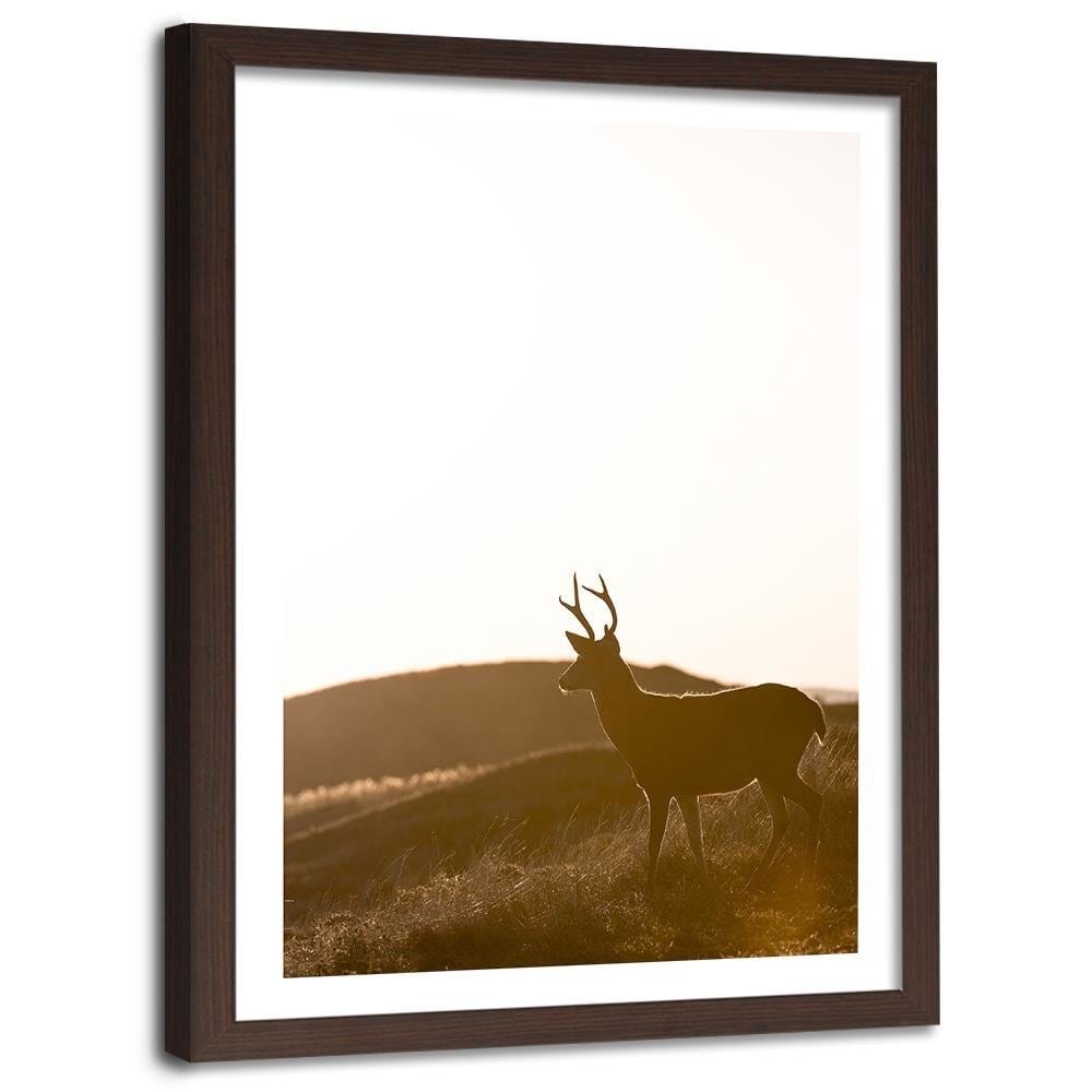 Glezna brūnā rāmī - Young Deer Home Trends DECO