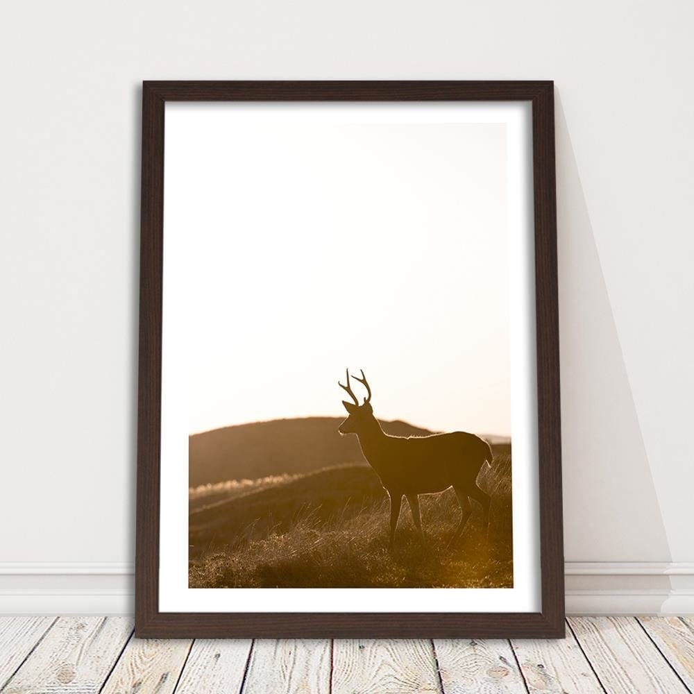 Glezna brūnā rāmī - Young Deer Home Trends DECO