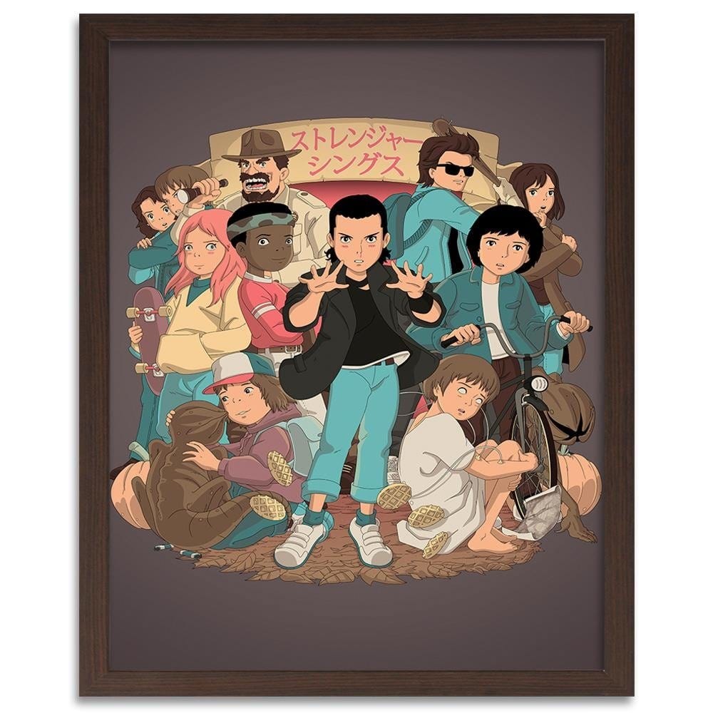 Glezna brūnā rāmī - Young Heroes Home Trends DECO