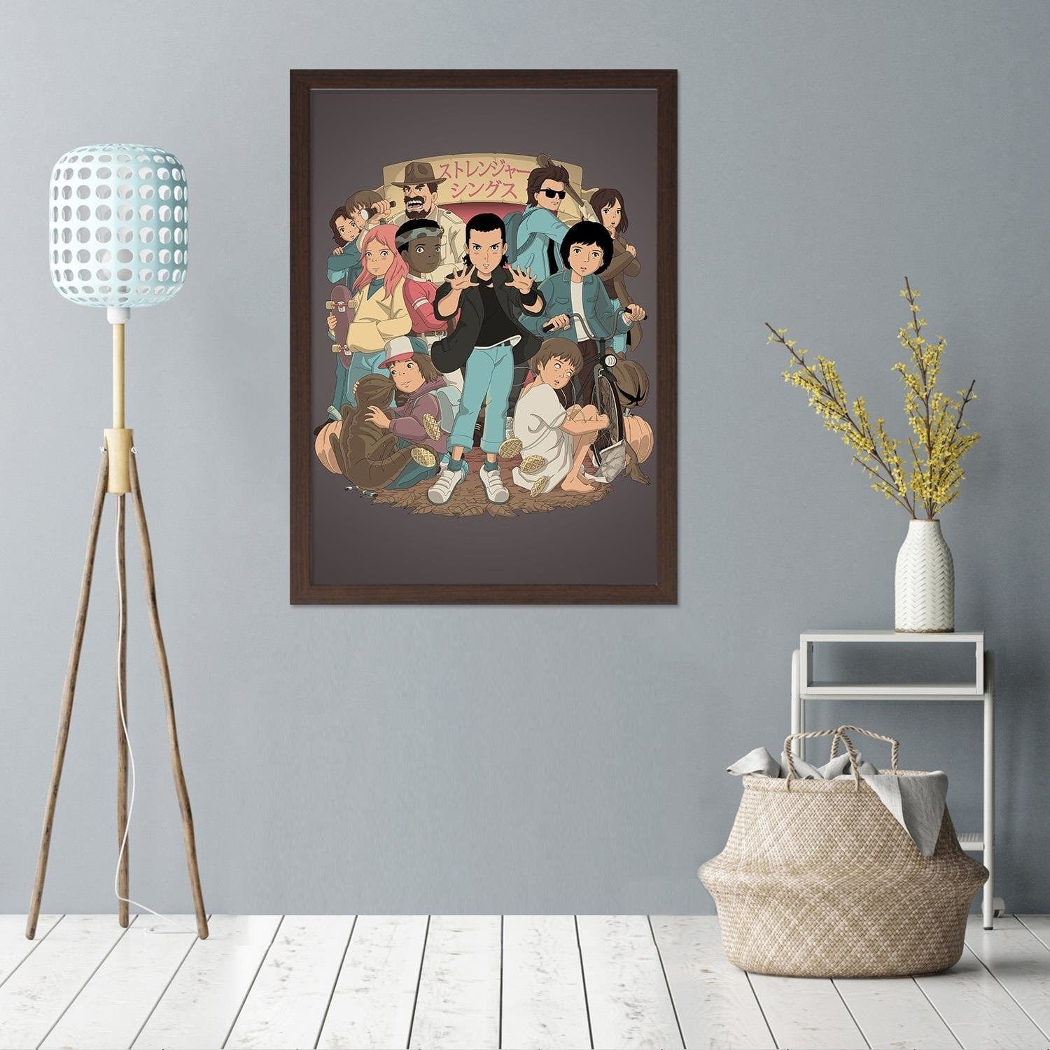 Glezna brūnā rāmī - Young Heroes Home Trends DECO