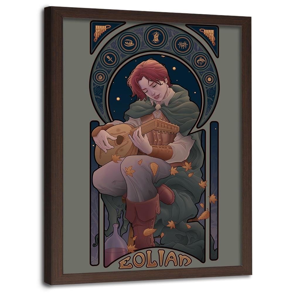 Glezna brūnā rāmī - Young Musician Home Trends DECO