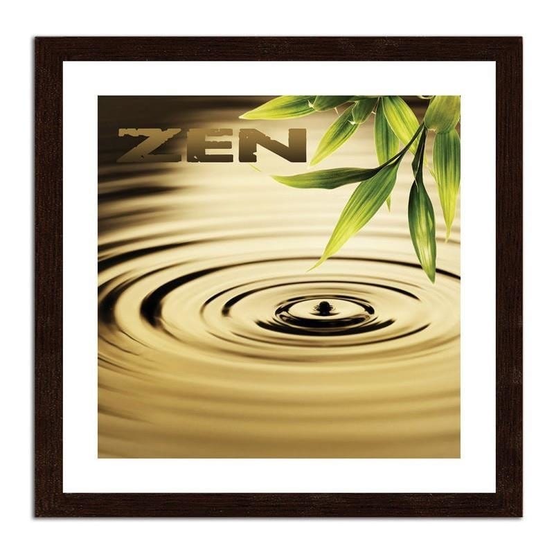 Glezna brūnā rāmī - Zen - the element of water Home Trends DECO