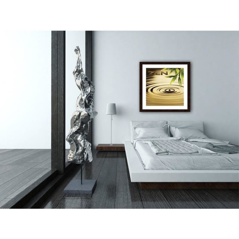Glezna brūnā rāmī - Zen - the element of water Home Trends DECO