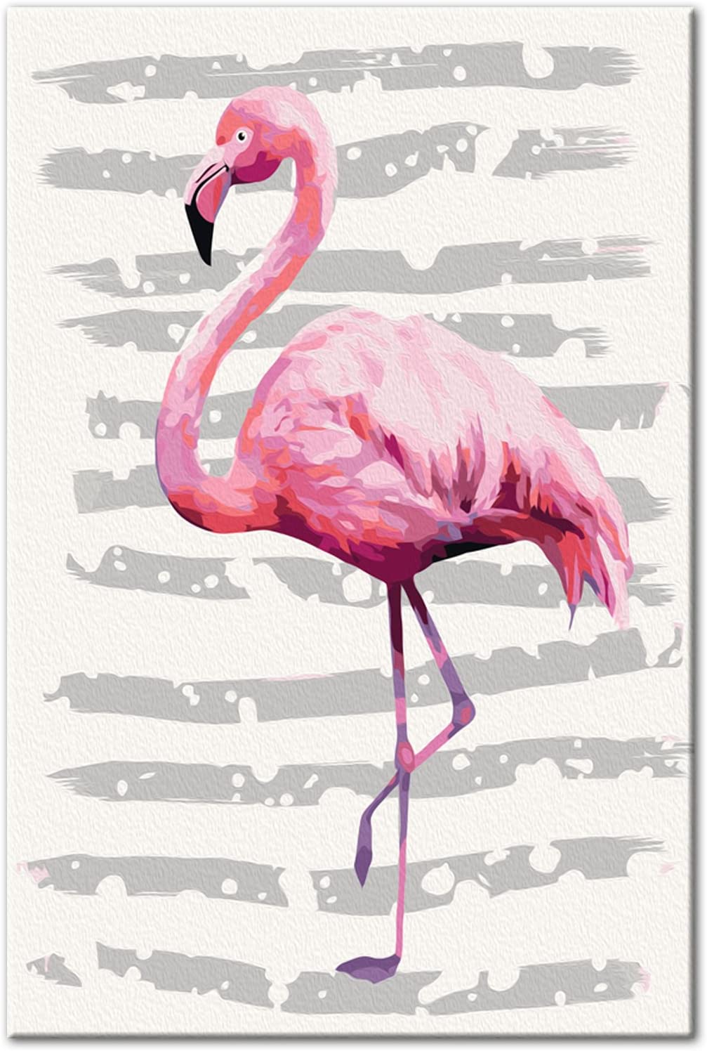 Glezna izkrāso pēc cipariem - Beautiful Flamingo 40x60 cm Artgeist