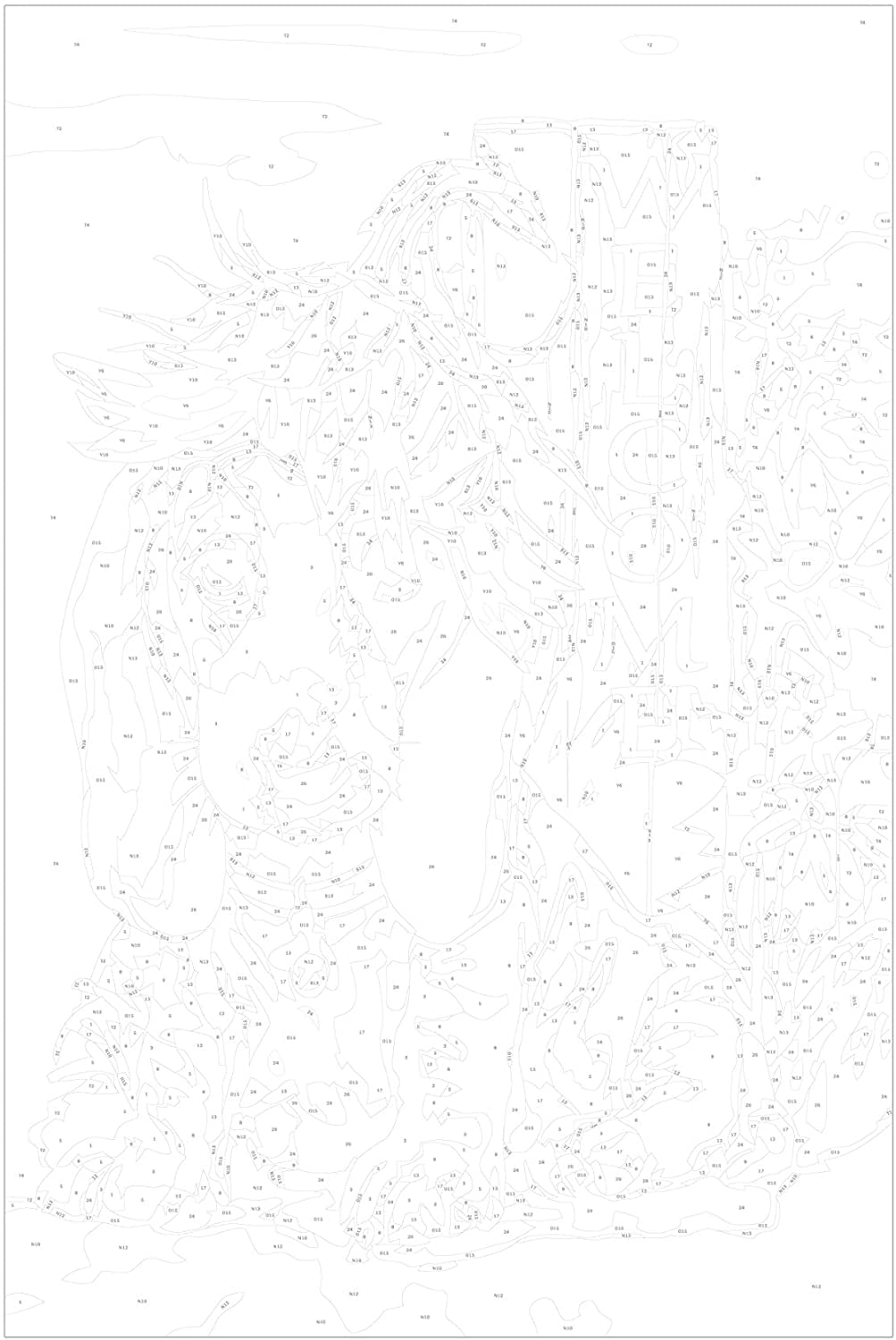 Glezna izkrāso pēc cipariem - Dog and Sunflowers 40x60 cm Artgeist