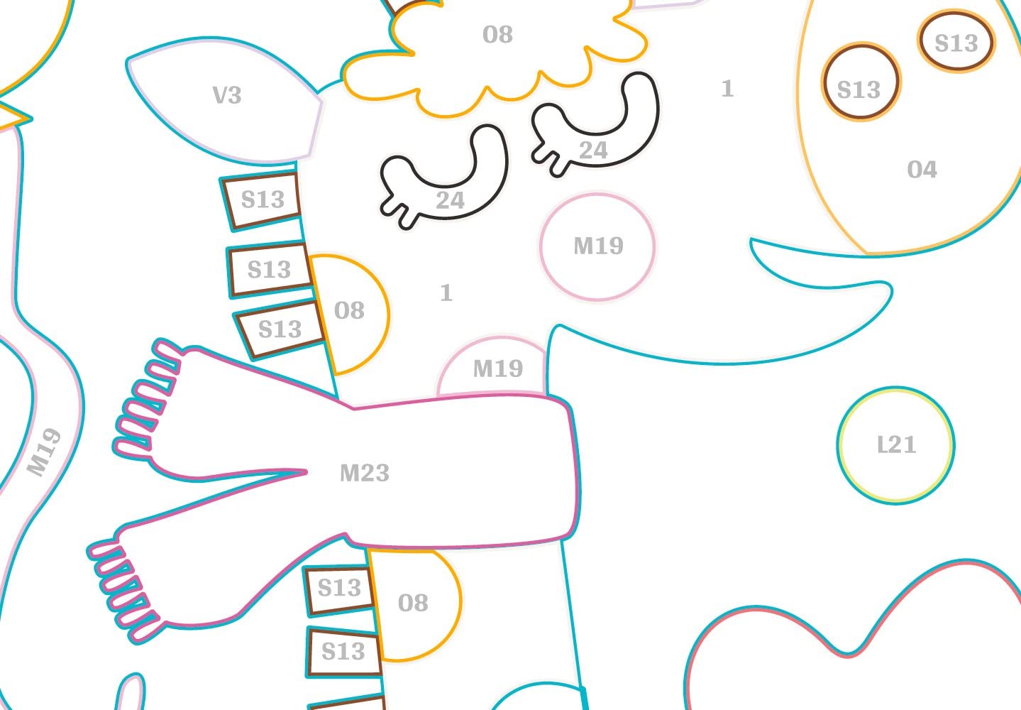 Glezna izkrāso pēc cipariem - Lion & Giraffe 33x23 cm Artgeist