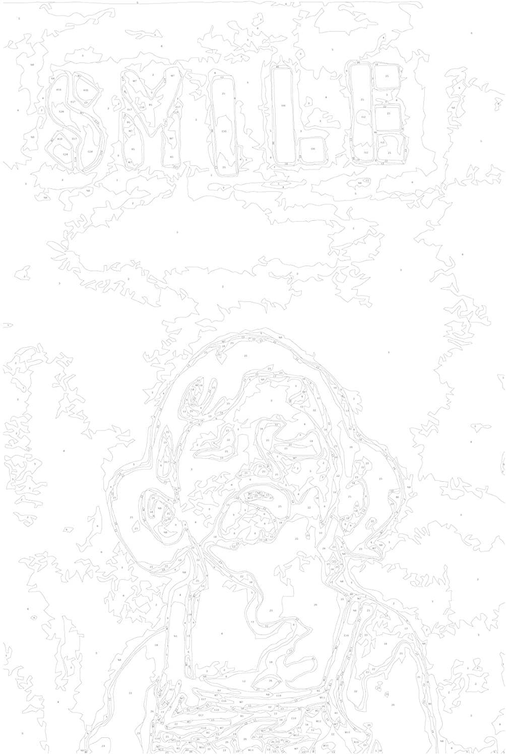 Glezna izkrāso pēc cipariem - Little Girl 40x60 cm Artgeist