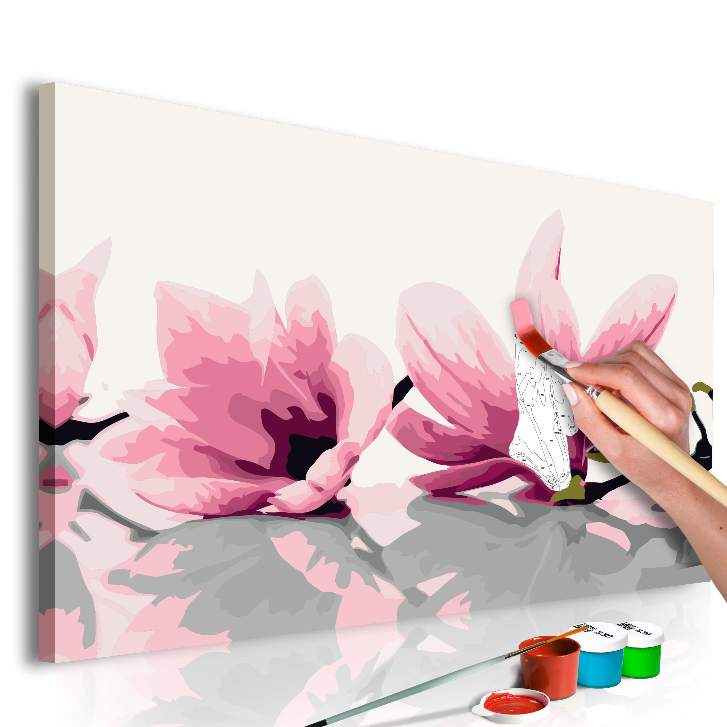Glezna izkrāso pēc cipariem - Magnolia (60x40 cm) Artgeist