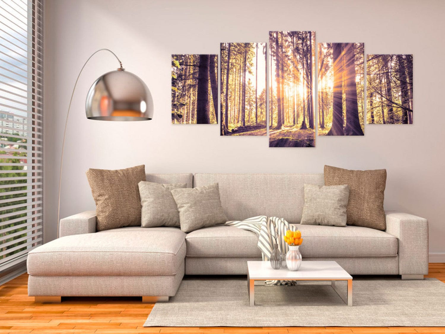 Glezna ar dabas un meža tematiku - Rīta idille, 88990 Home Trends