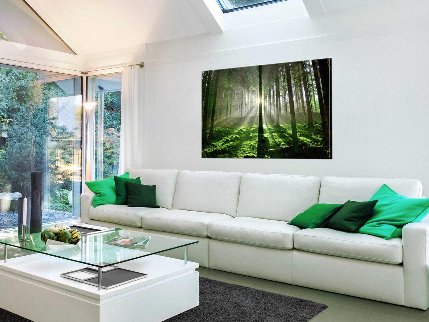 Glezna ar skaistu dabu - Smaragda mežs II, 97936 Home Trends