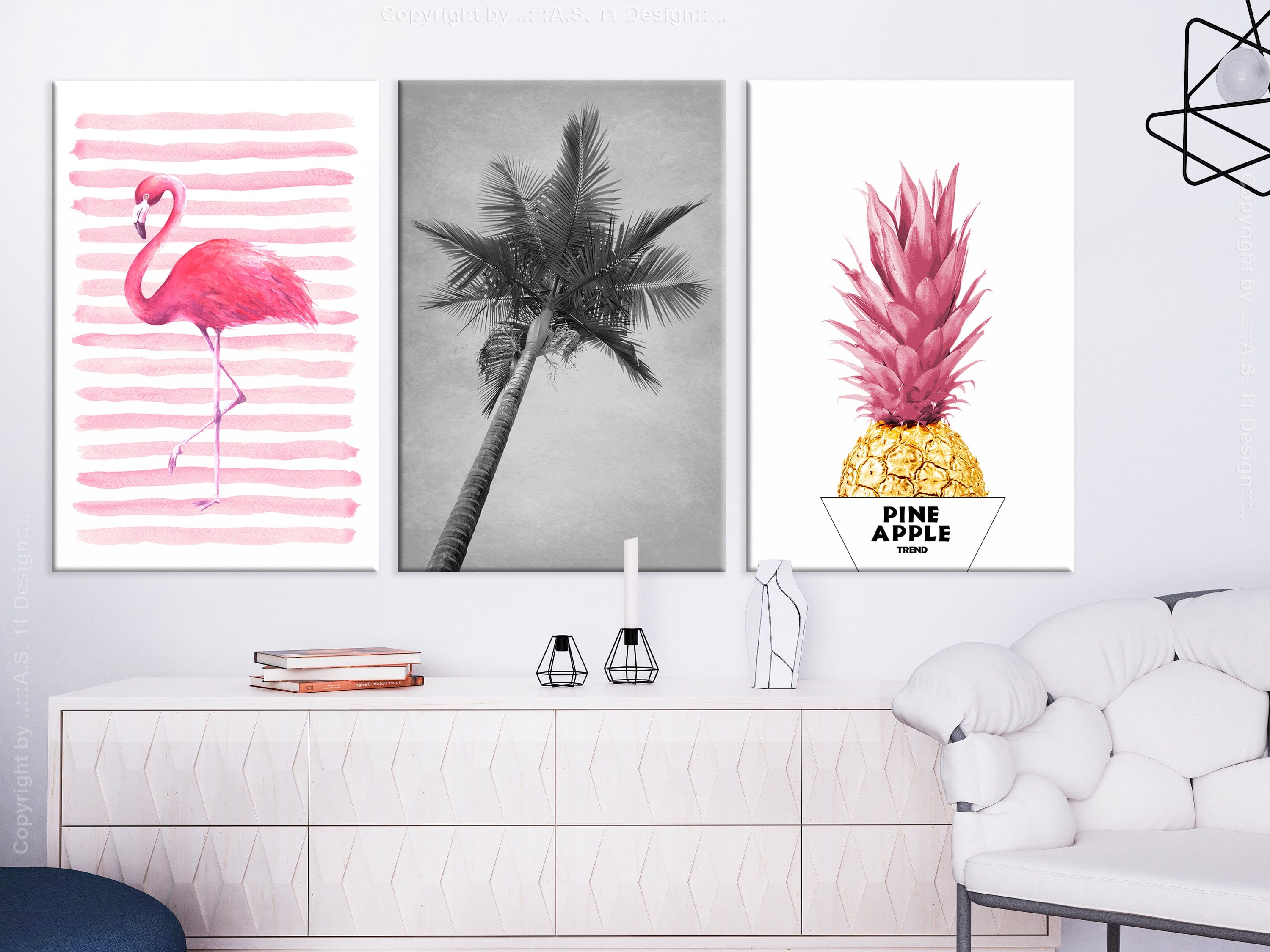 Glezna - Tropical Heat (3 Parts) 120x60 Home Trends