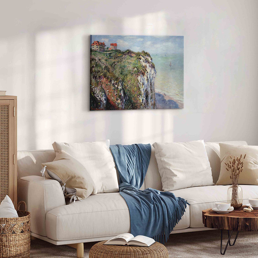 Gleznas reprodukcija - Claude Monet - Cliff at Dieppe