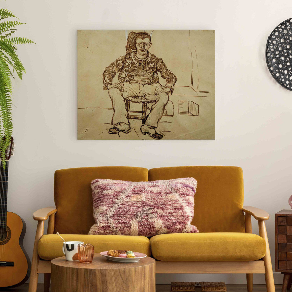 Gleznas reprodukcija - Vincent van Gogh - Zouave, Sitting