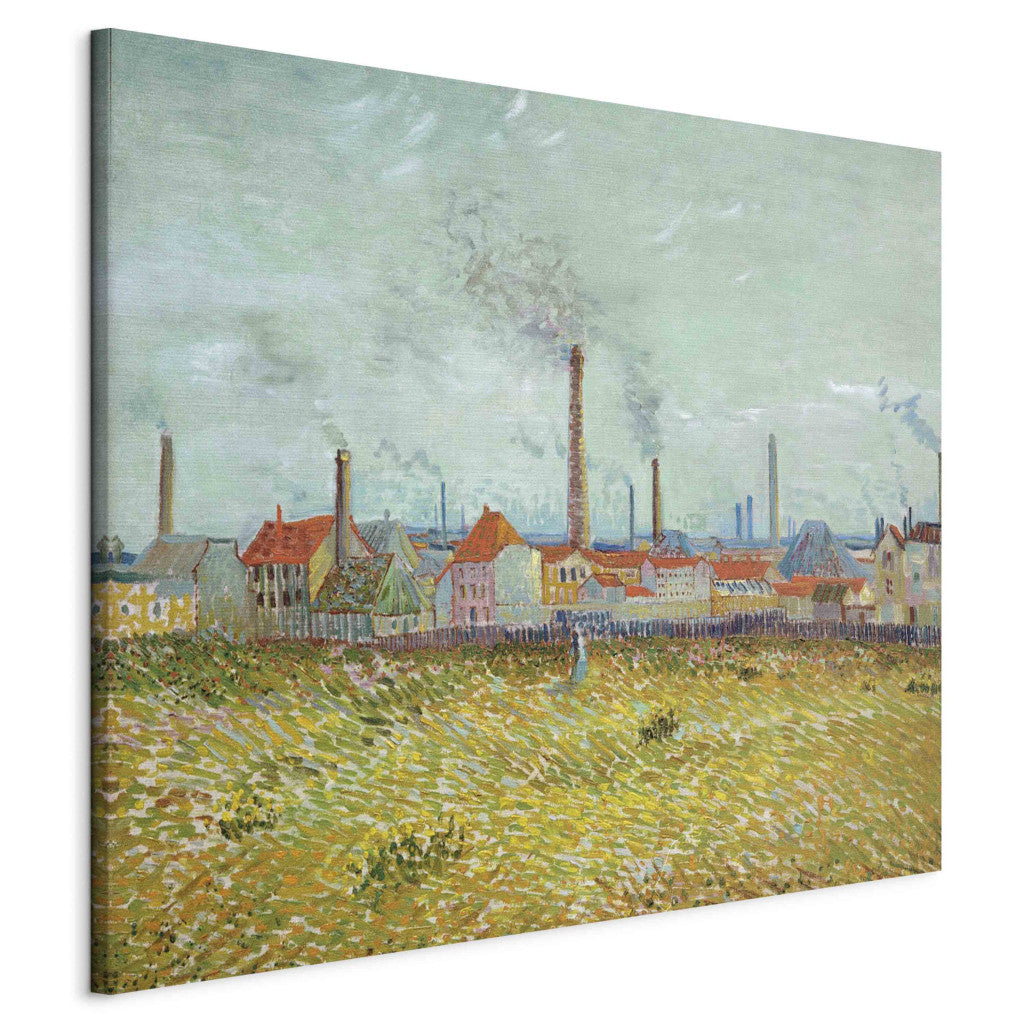 Gleznas reprodukcija - Vincent van Gogh - Factories at Asnieres, seen from the Quai de Clichy