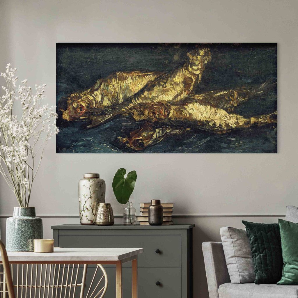 Gleznas reprodukcija - Vincent van Gogh - Still life with bloaters