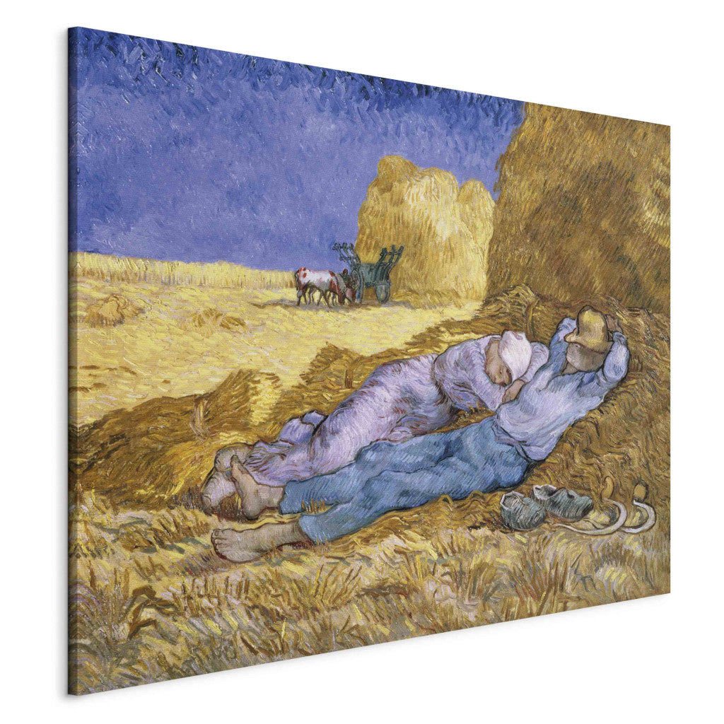 Gleznas reprodukcija - Vincent van Gogh - Noon, or The Siesta, after Millet