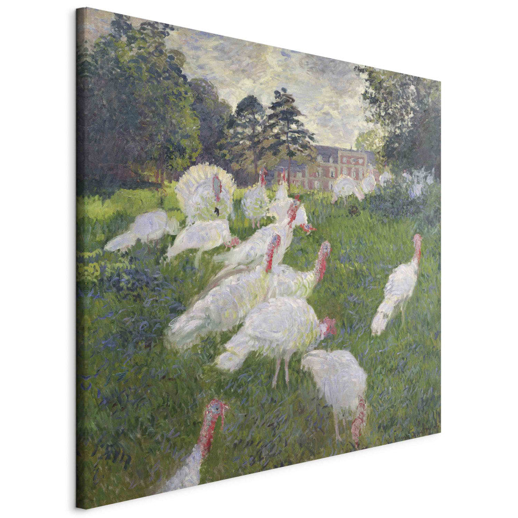 Gleznas reprodukcija - Claude Monet - The Turkeys at the Chateau de Rottembourg, Montgeron