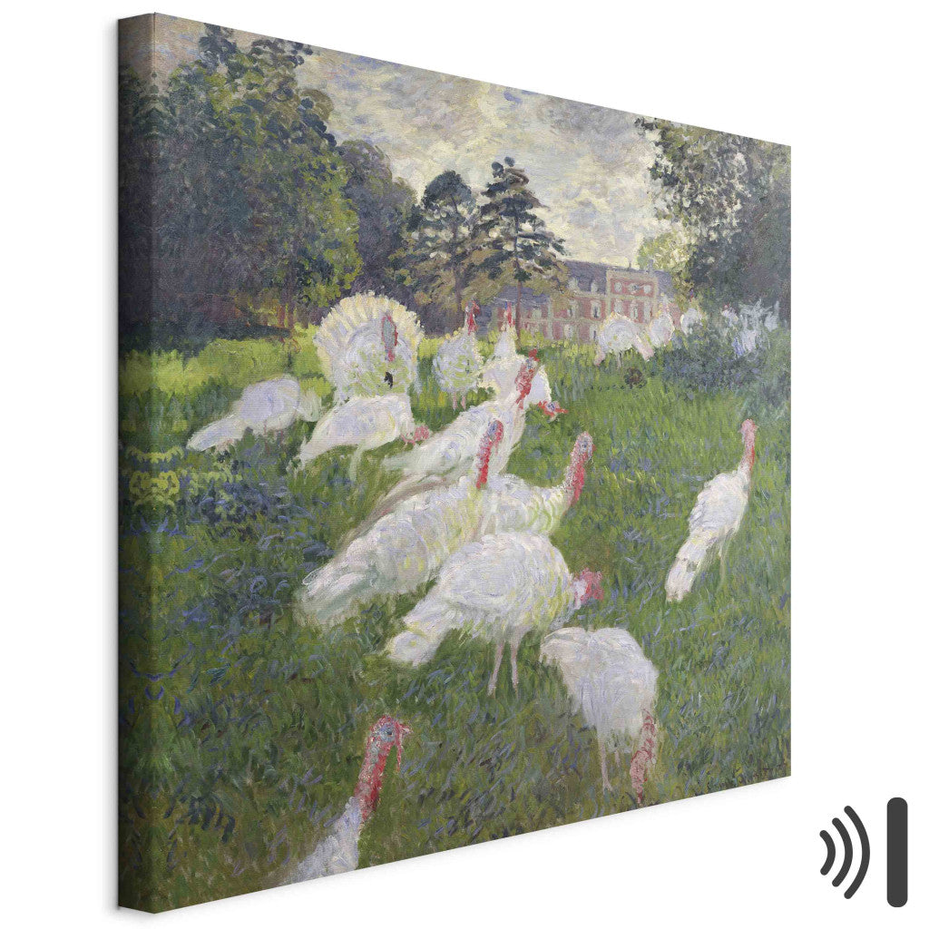 Gleznas reprodukcija - Claude Monet - The Turkeys at the Chateau de Rottembourg, Montgeron