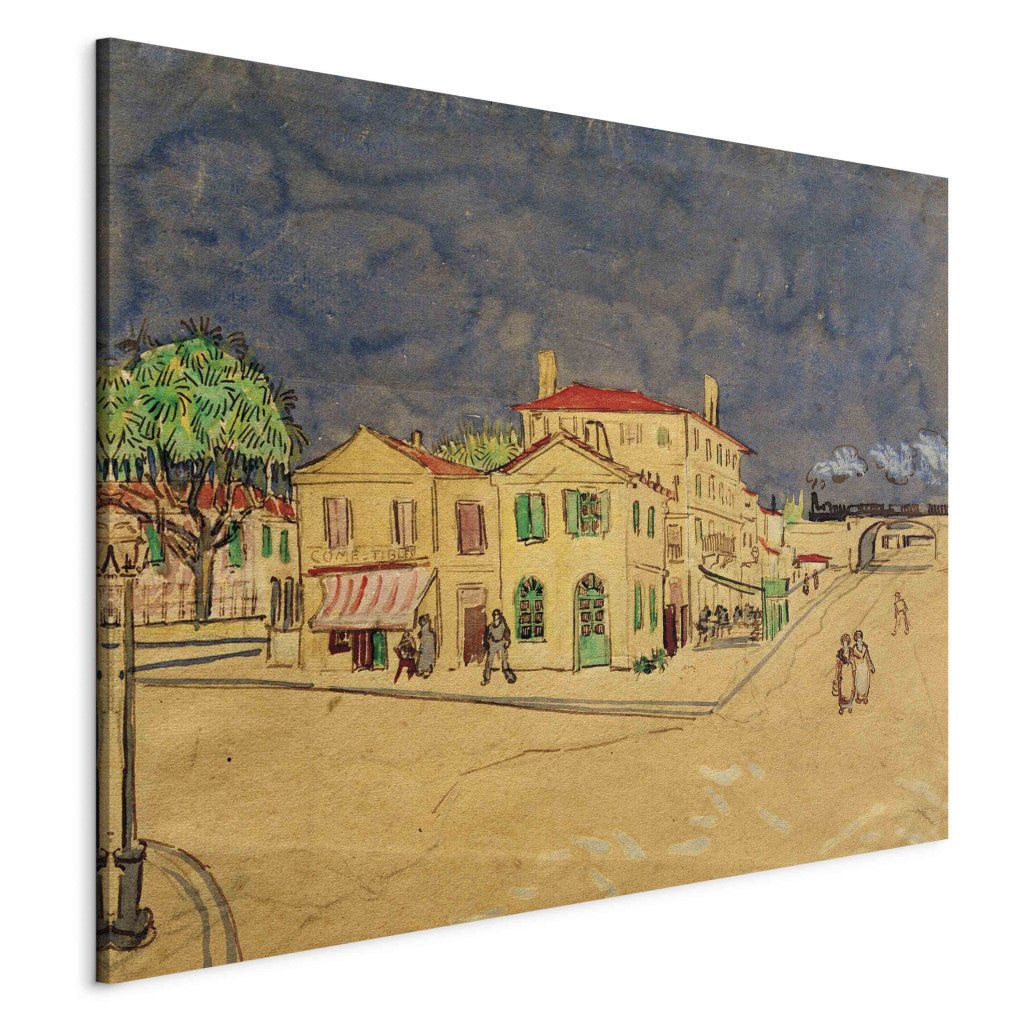 Gleznas reprodukcija - Vincent van Gogh - The Yellow House (2. versija)