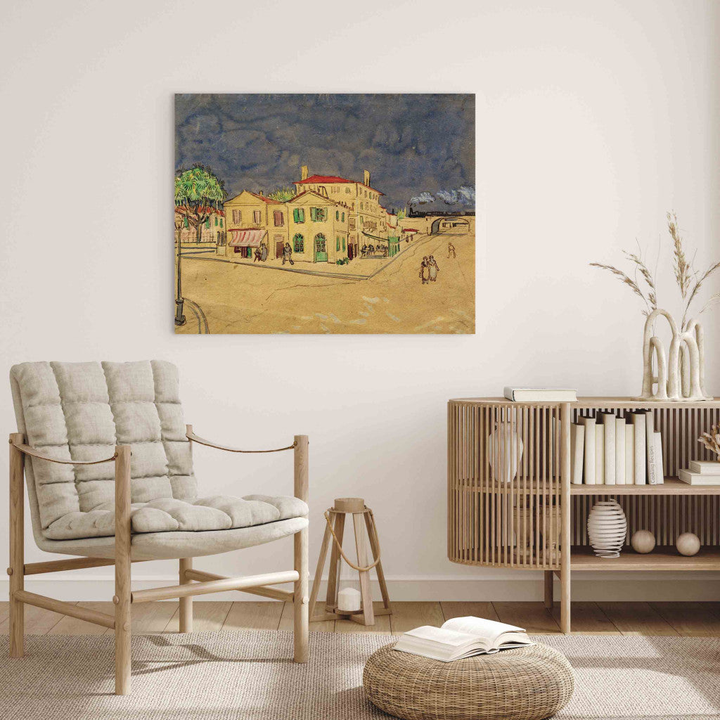Gleznas reprodukcija - Vincent van Gogh - The Yellow House (2. versija)