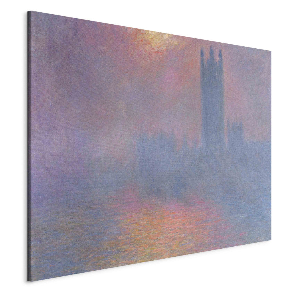 Gleznas reprodukcija - Claude Monet - The Houses of Parliament, London, with the sun breaking through the fog