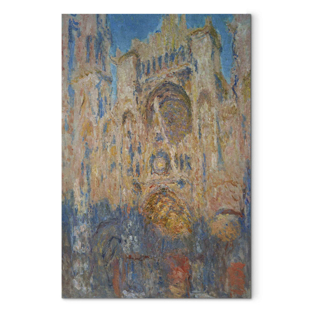 Gleznas reprodukcija - Claude Monet - Cathedrale de Rouen. Effet de soleil, fin de journee