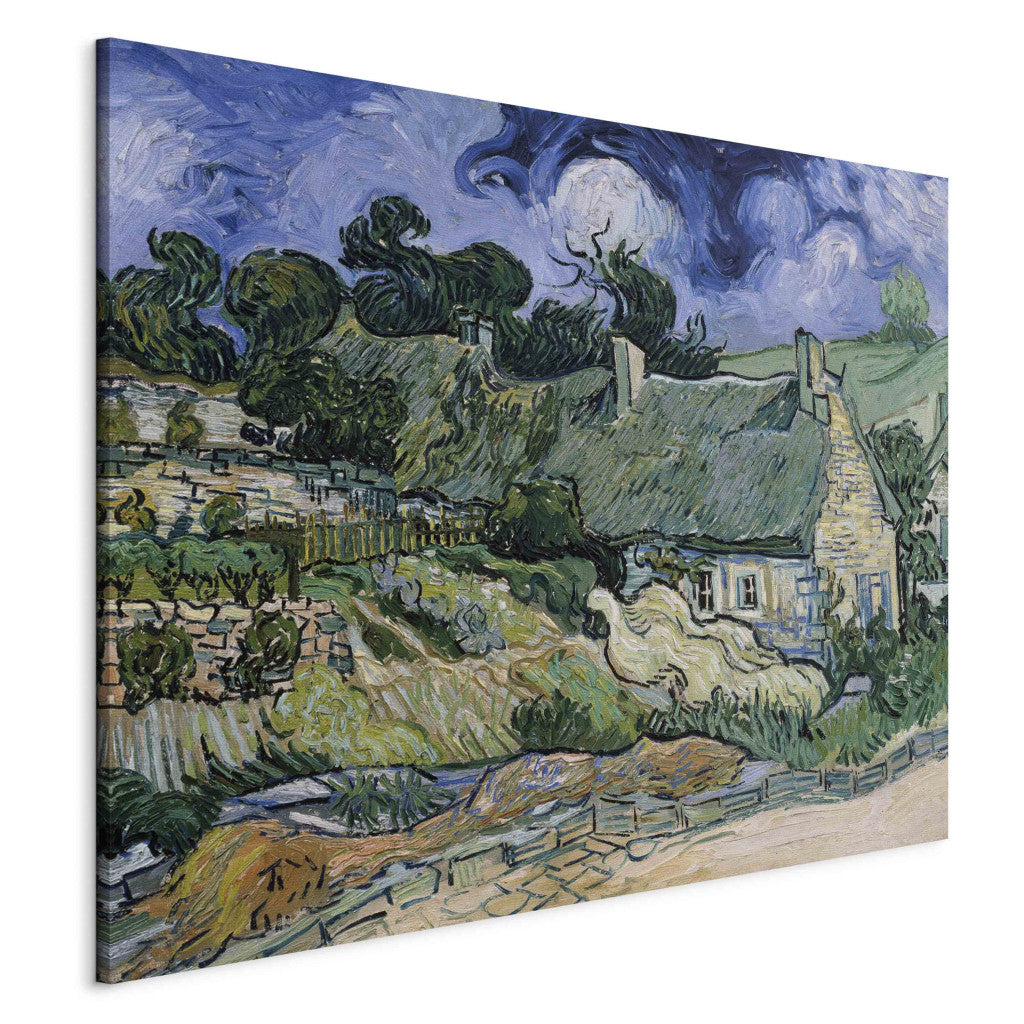 Gleznas reprodukcija - Vincent van Gogh - Thatched houses