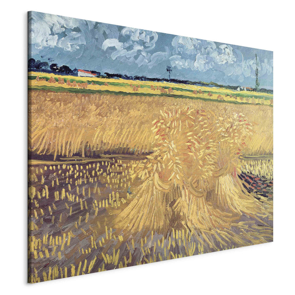 Gleznas reprodukcija - Vincent van Gogh - Wheatfield with Sheaves