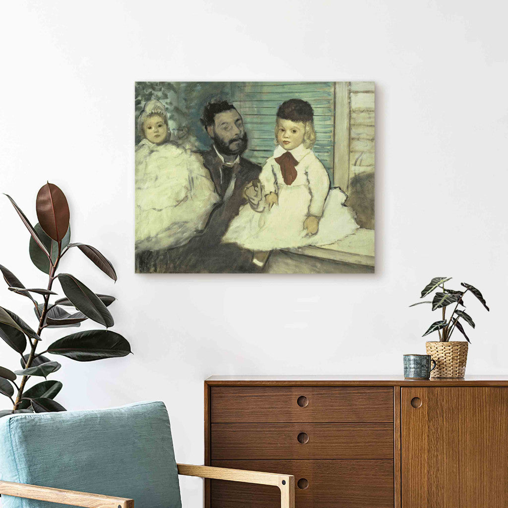 Gleznas reprodukcija - Edgar Degas - Comte Le Pic and his Sons