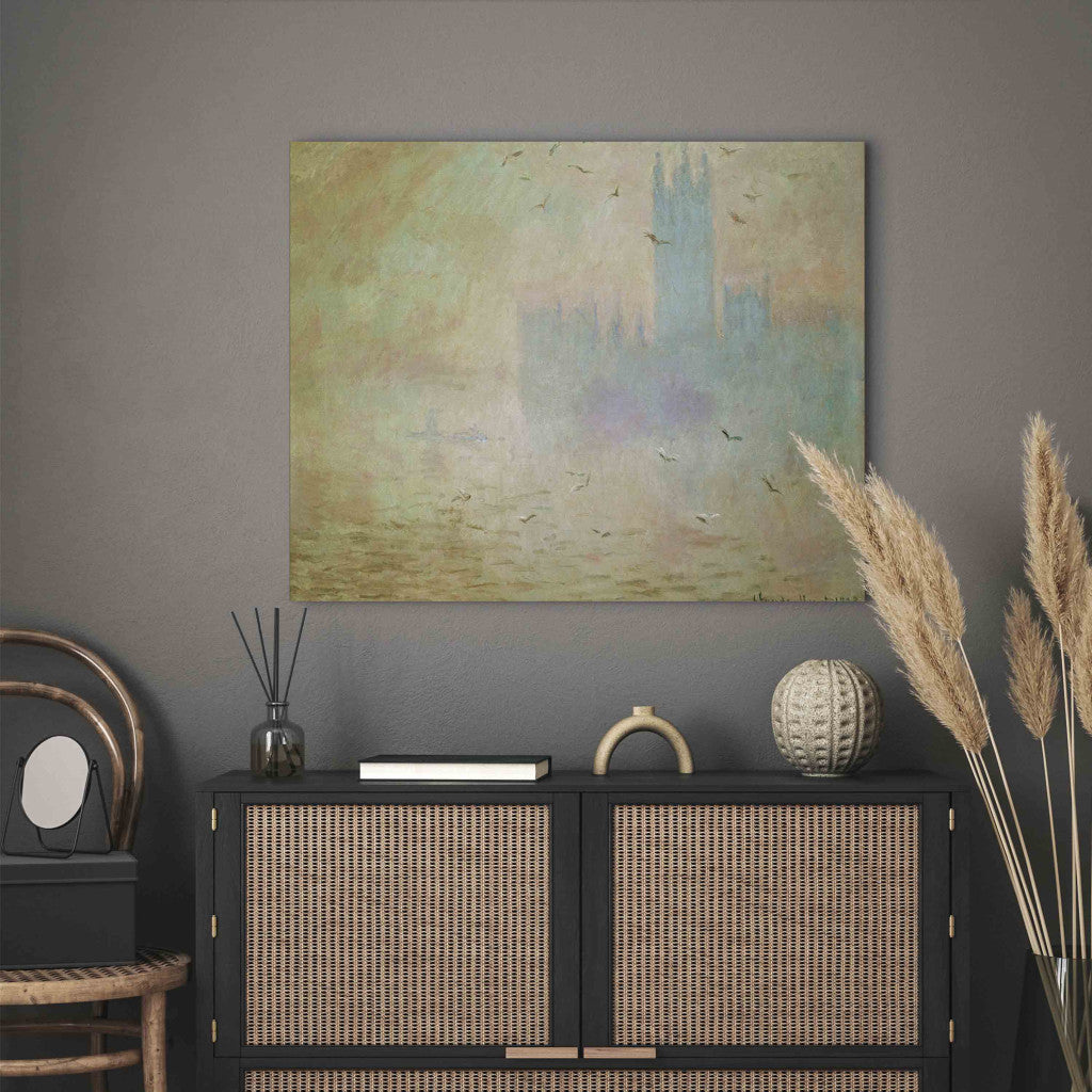 Gleznas reprodukcija - Claude Monet - Le Parlement, Les Mouettes