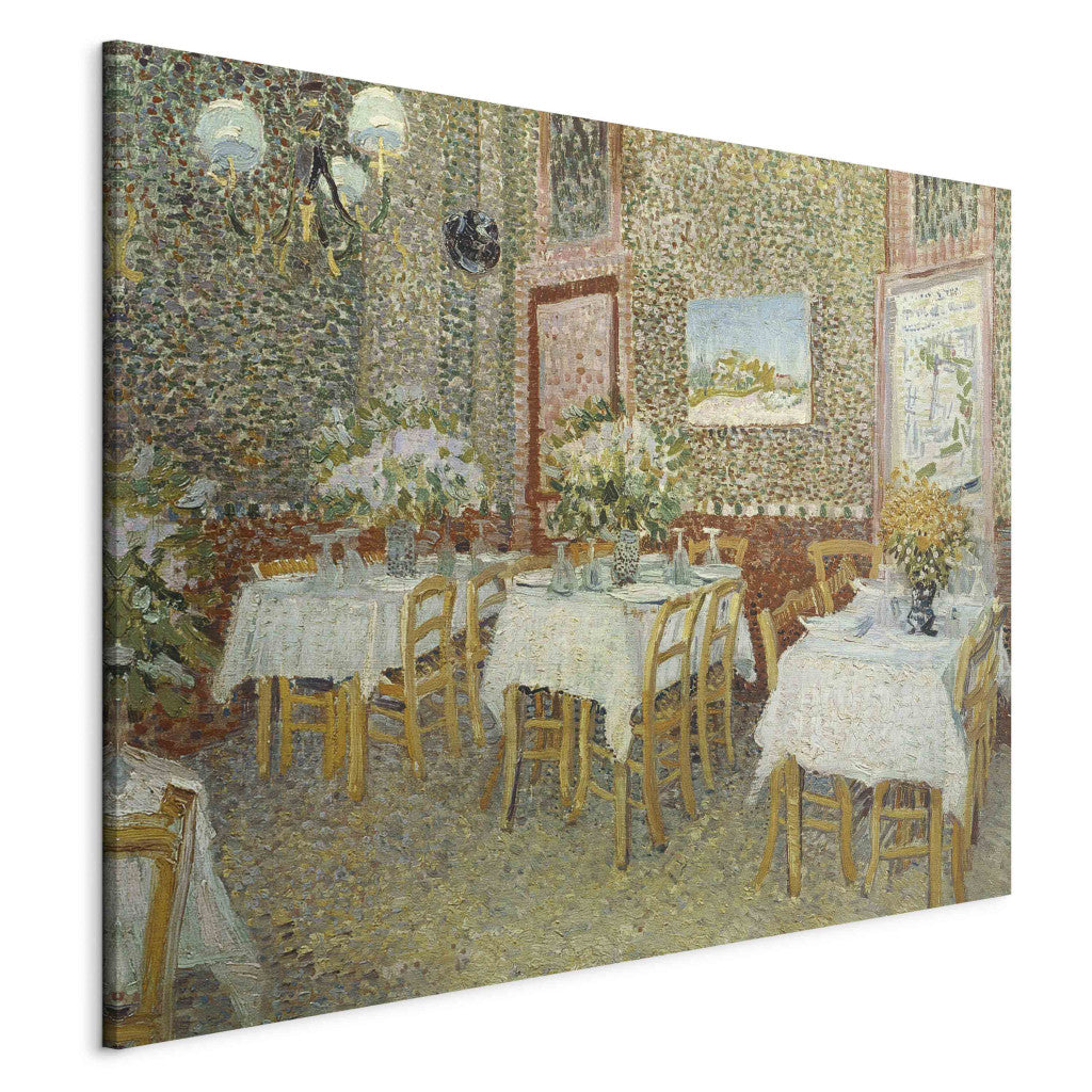 Gleznas reprodukcija - Vincent van Gogh - Interior of a Restaurant