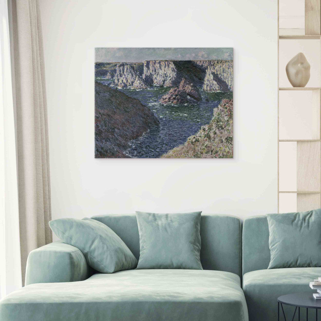 Gleznas reprodukcija - Claude Monet - The Rocks of Belle Ile
