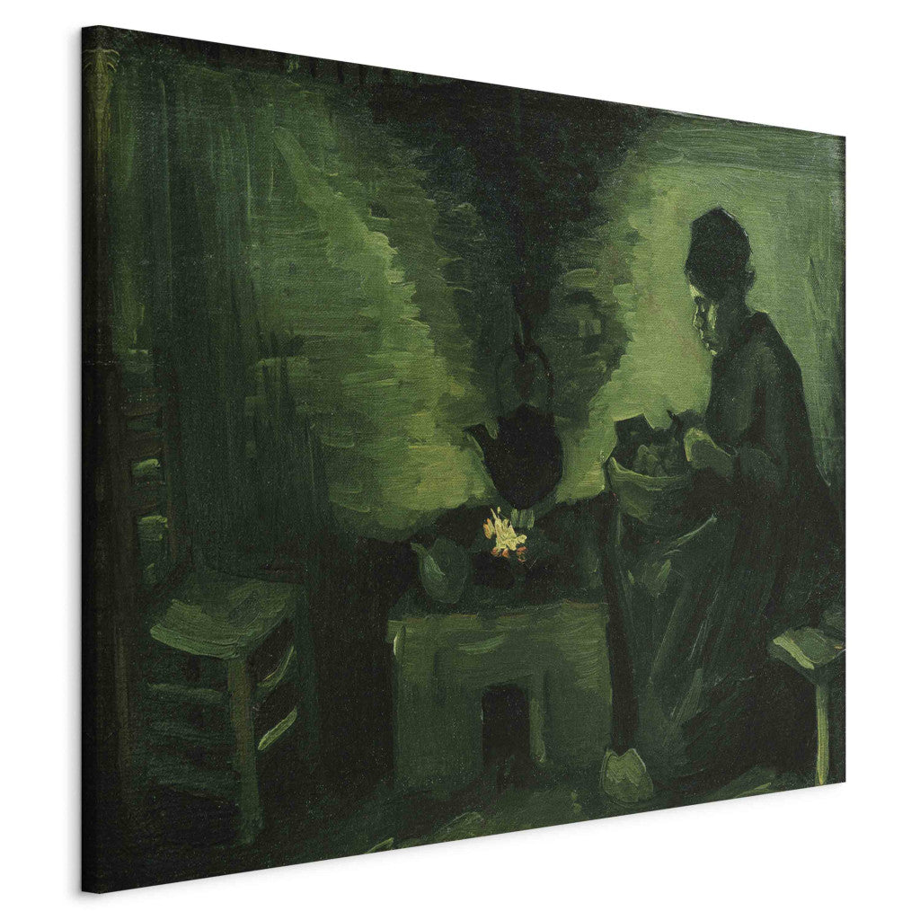 Gleznas reprodukcija - Vincent van Gogh - Peasant Woman by the Hearth