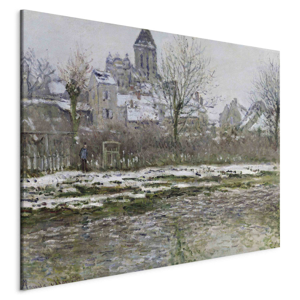 Gleznas reprodukcija - Claude Monet - The Church at Vetheuil under Snow