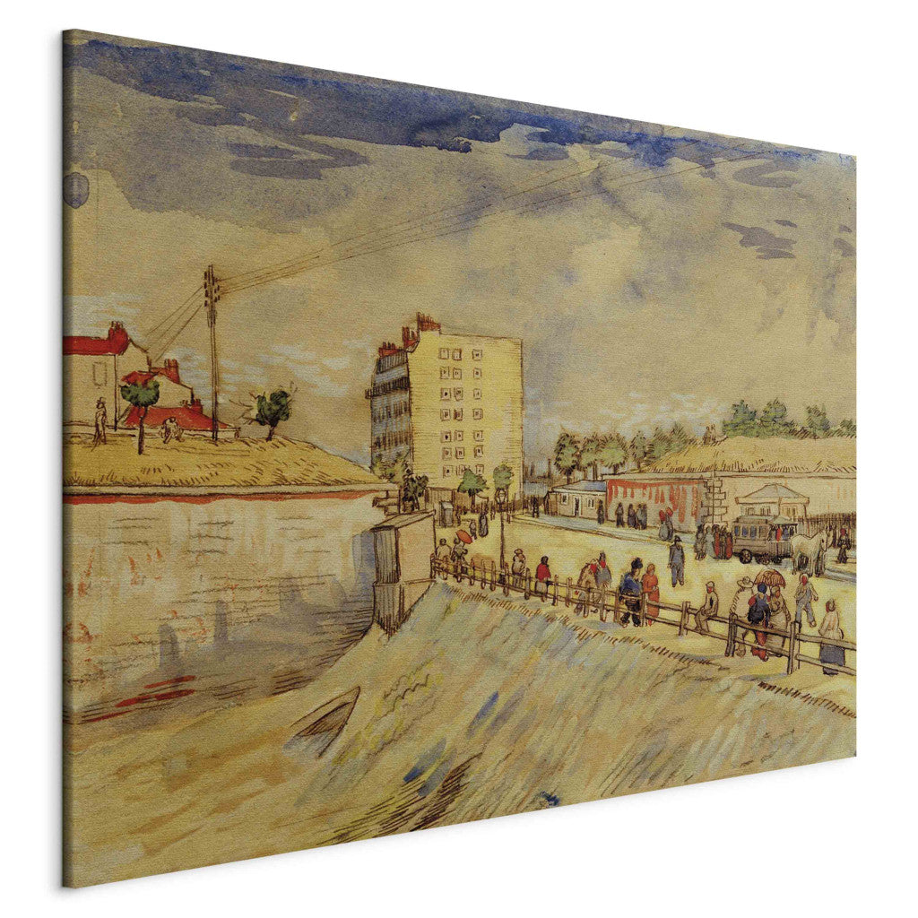 Gleznas reprodukcija - Vincent van Gogh - Gate in the Paris Ramparts