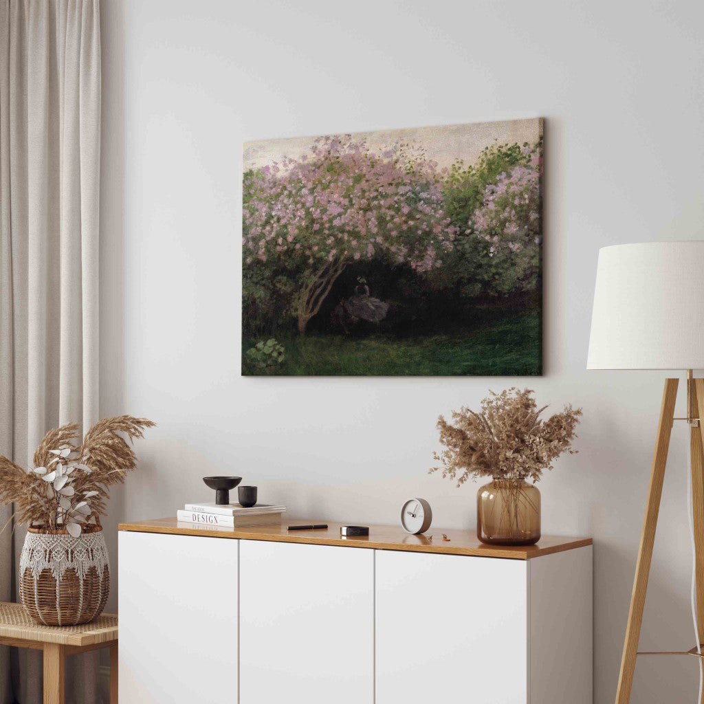 Gleznas reprodukcija - Claude Monet - Lilacs, Grey Weather