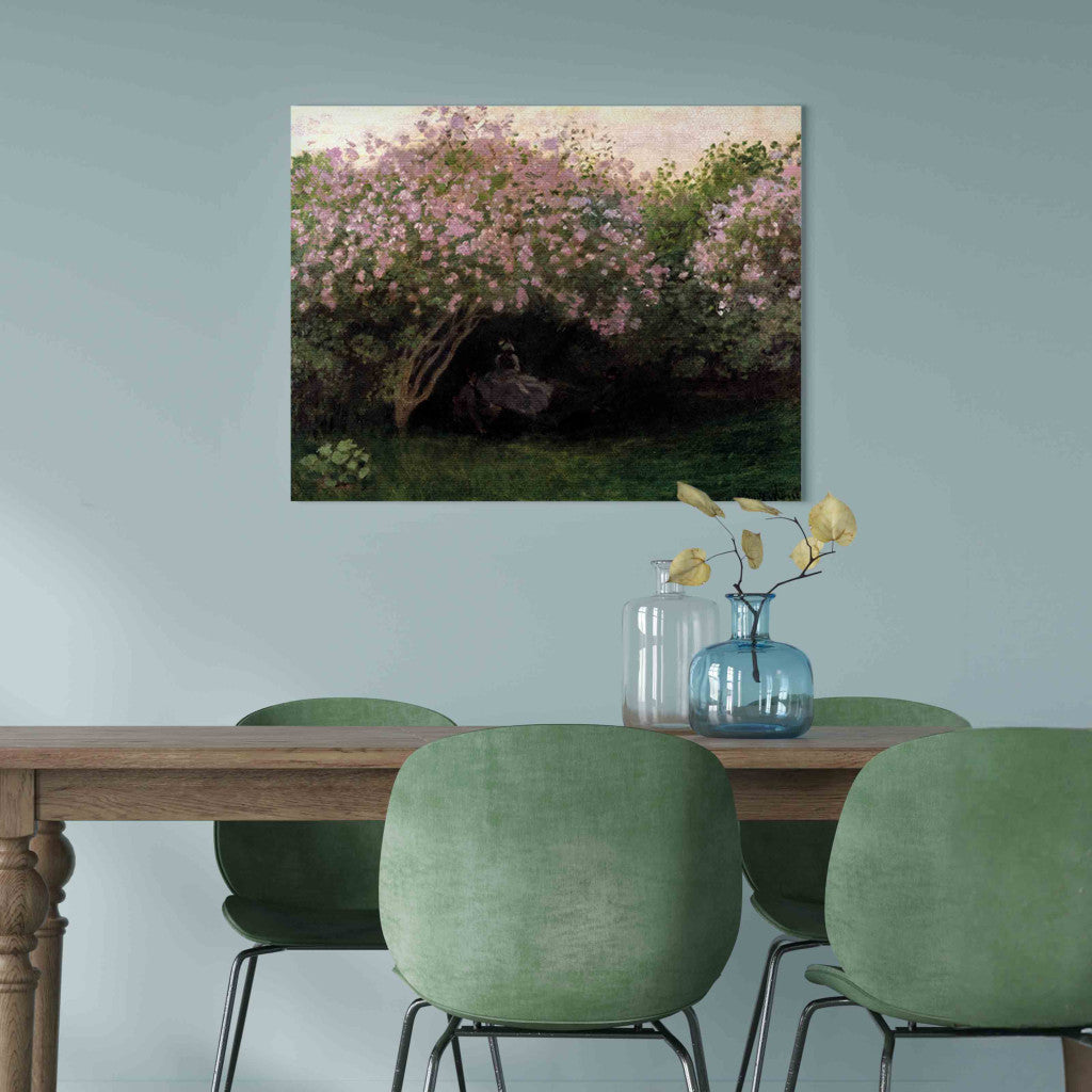 Gleznas reprodukcija - Claude Monet - Lilacs, Grey Weather