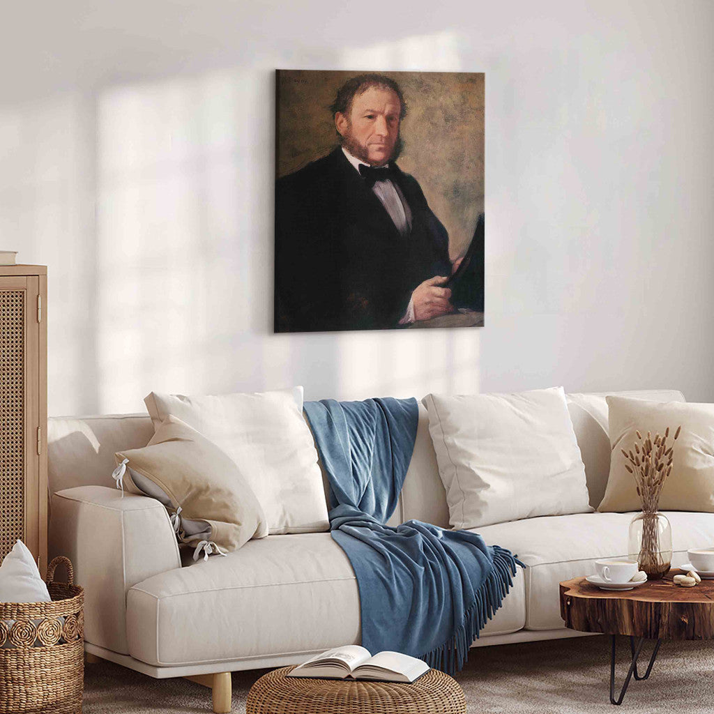 Gleznas reprodukcija - Edgar Degas - Portrait of Monsieur Ruelle