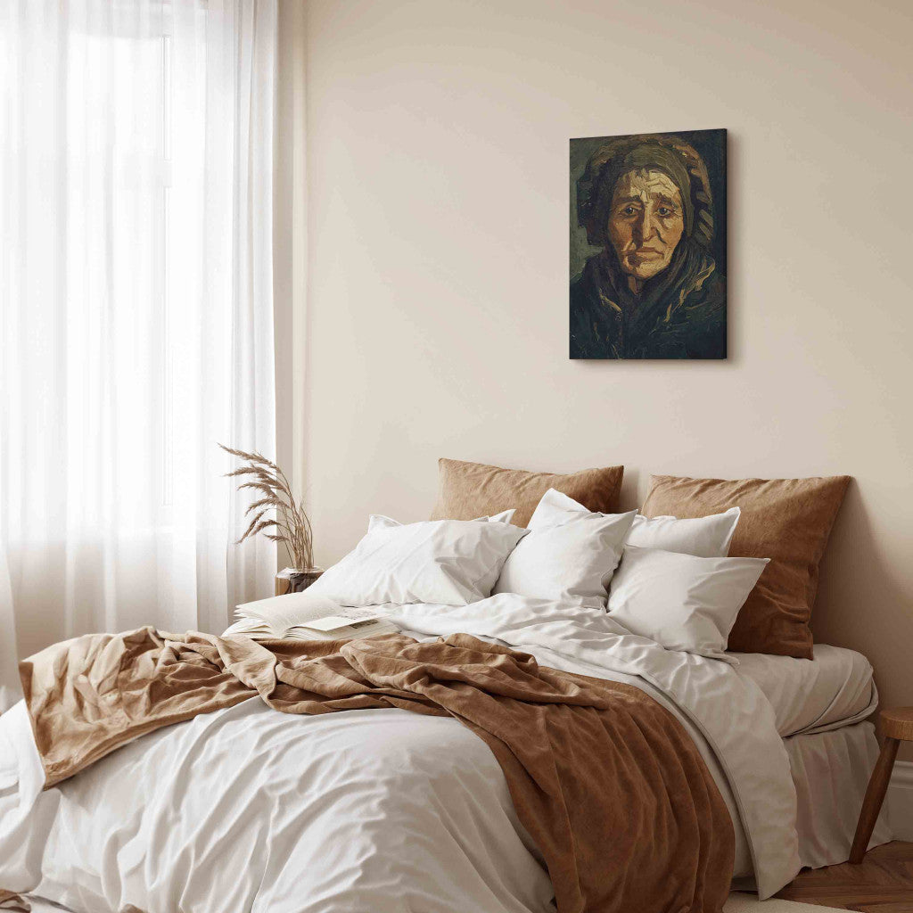 Gleznas reprodukcija - Vincent van Gogh - Peasant woman: woman with dark bonnet
