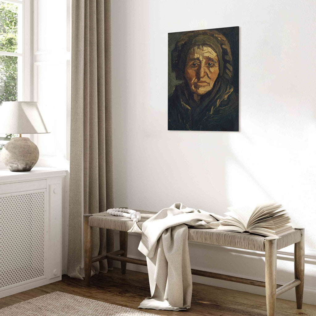 Gleznas reprodukcija - Vincent van Gogh - Peasant woman: woman with dark bonnet