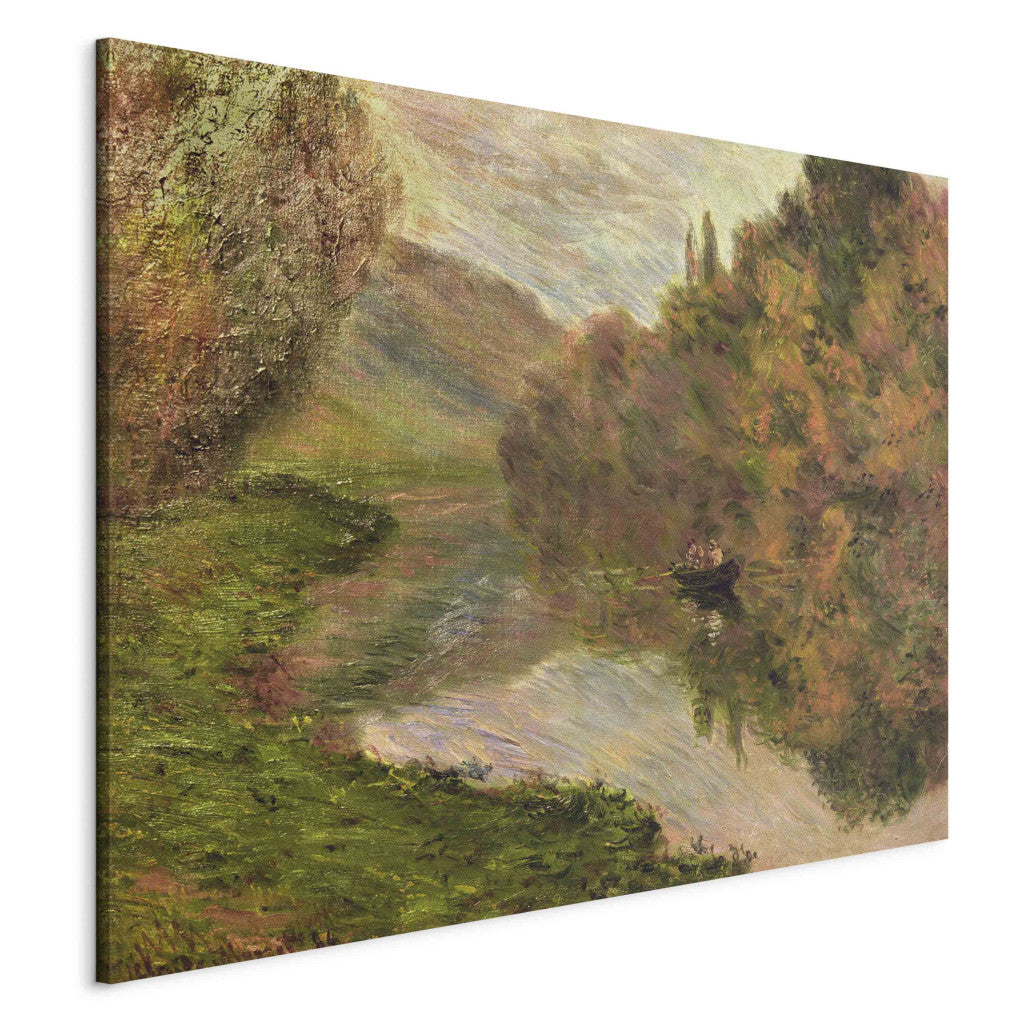 Gleznas reprodukcija - Claude Monet - Barque sur la Seine a  Jeufosse