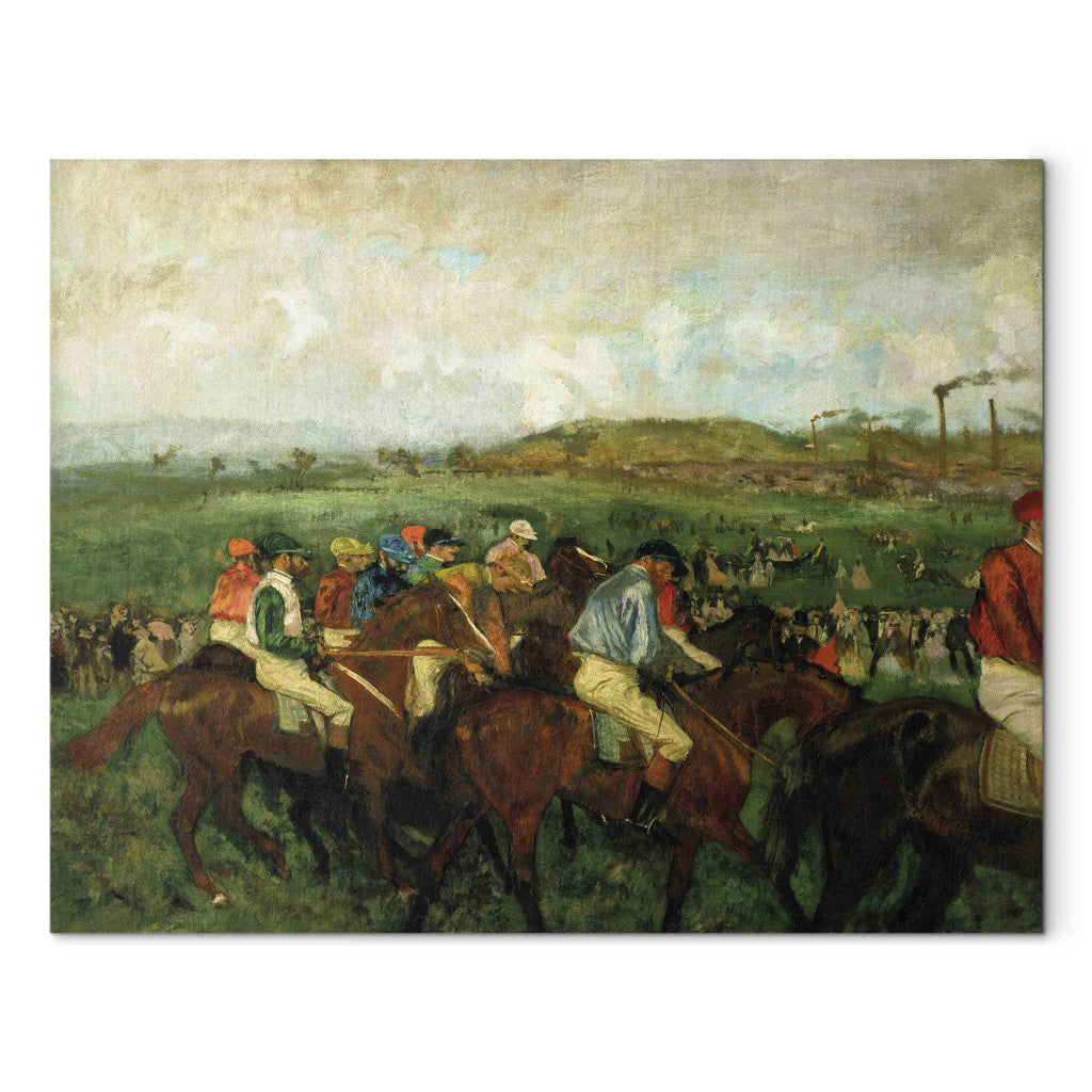 Gleznas reprodukcija - Edgar Degas - Gentlemen race. Before the Departure