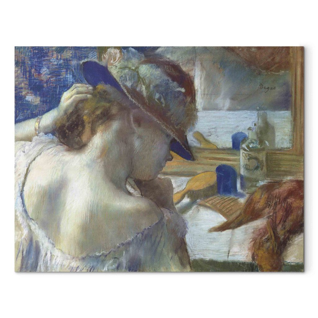 Gleznas reprodukcija - Edgar Degas - In Front of the Mirror
