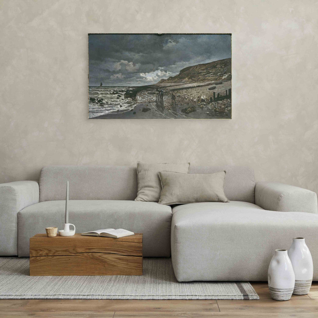 Gleznas reprodukcija - Claude Monet - The Pointe de la Heve at Low Tide