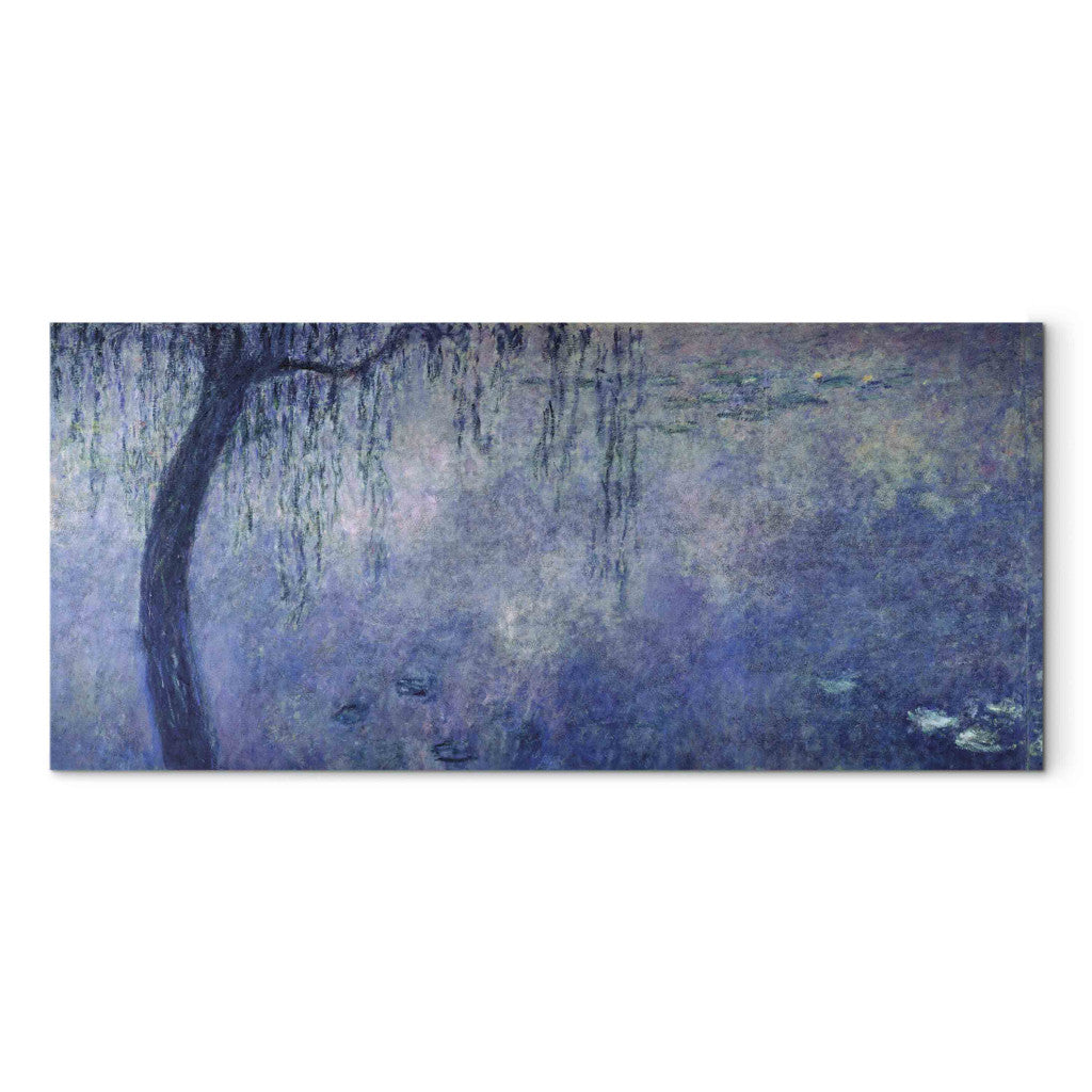Gleznas reprodukcija - Claude Monet - Waterlilies: Two Weeping Willows, left section
